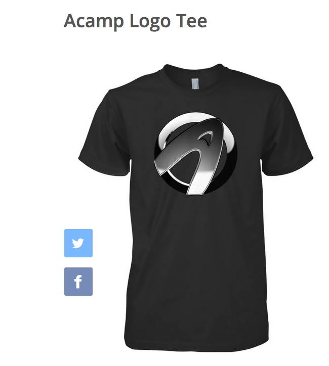 A-CAMP LOGO TEE(MEN)